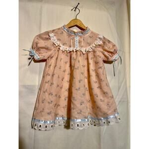 VTG Haddad Brothers Floral Toddler Dress No Size.